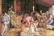 Tom roberts Shearing the Rams Germany oil painting artist